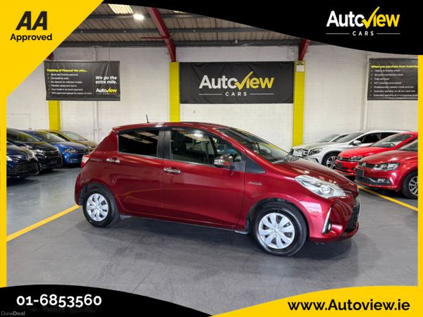 Toyota Yaris Hatchback, Petrol Hybrid, 2018, Red