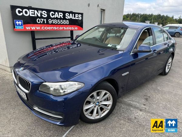BMW 5-Series Saloon, Diesel, 2016, Blue