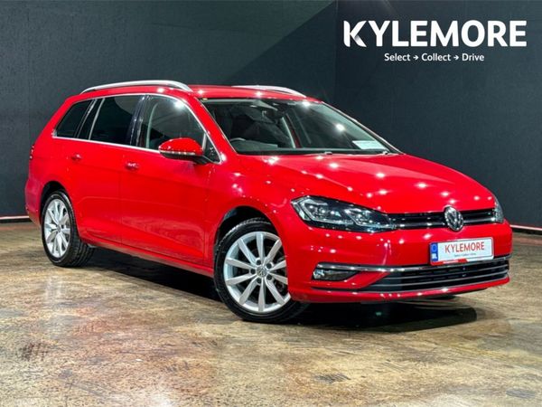 Volkswagen Golf Estate, Petrol, 2019, Red