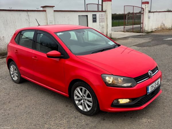 Volkswagen Polo Hatchback, Diesel, 2017, Red