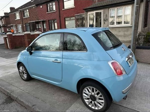 Fiat 500 Hatchback, Petrol, 2016, Blue