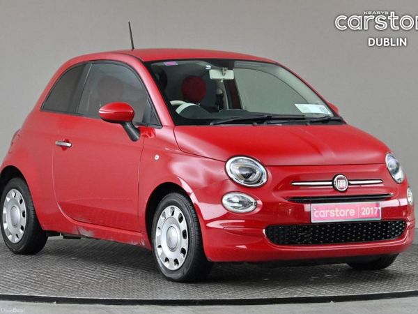 Fiat 500 Hatchback, Petrol, 2017, Red