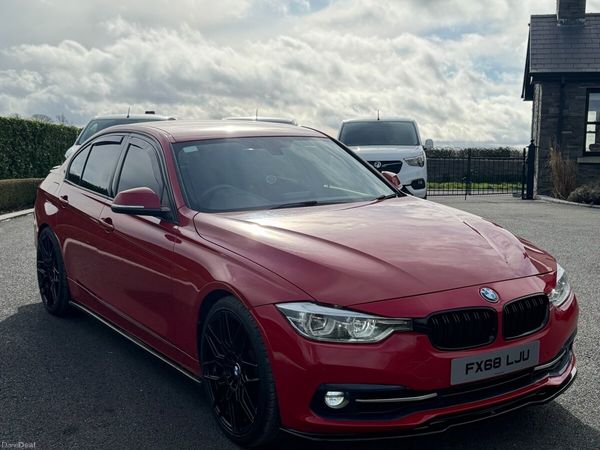 BMW 3-Series Saloon, Petrol, 2018, Red