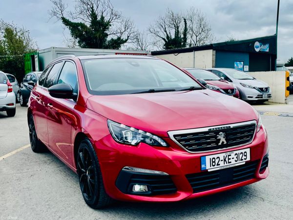 Peugeot 308 Estate, Diesel, 2018, Red