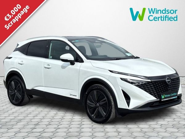 Nissan Qashqai MPV, Petrol Hybrid, 2025, White