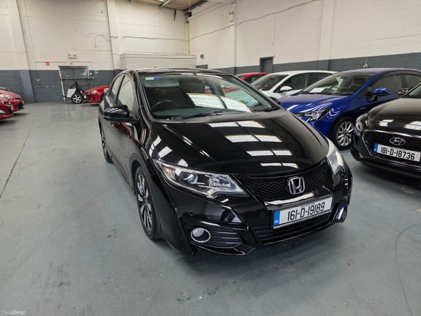 Honda Civic Hatchback, Petrol, 2016, Black