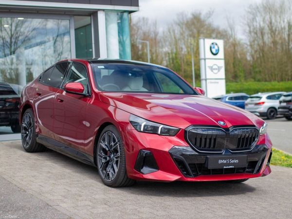 BMW 5-Series Saloon, Petrol Plug-in Hybrid, 2026, Red
