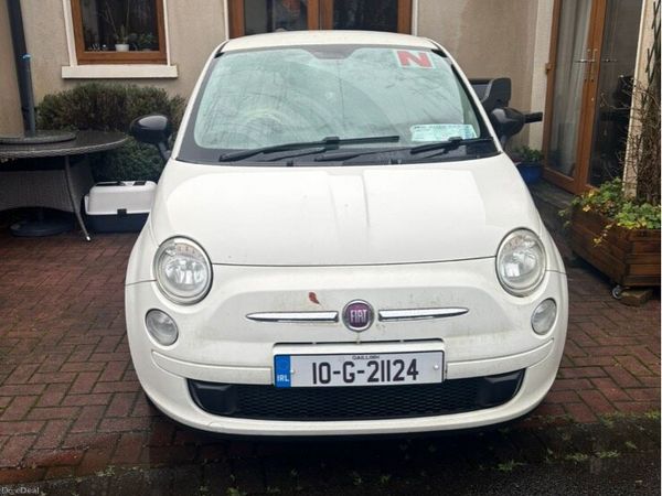 Fiat 500 Hatchback, Petrol, 2010, White