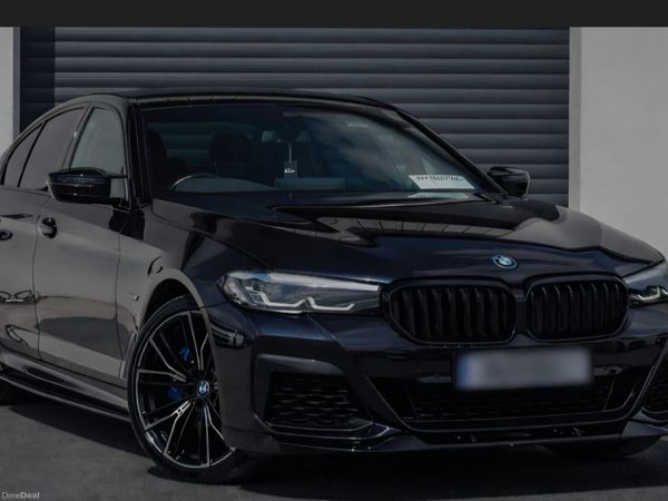 BMW 5-Series Saloon, Petrol Plug-in Hybrid, 2021, Black