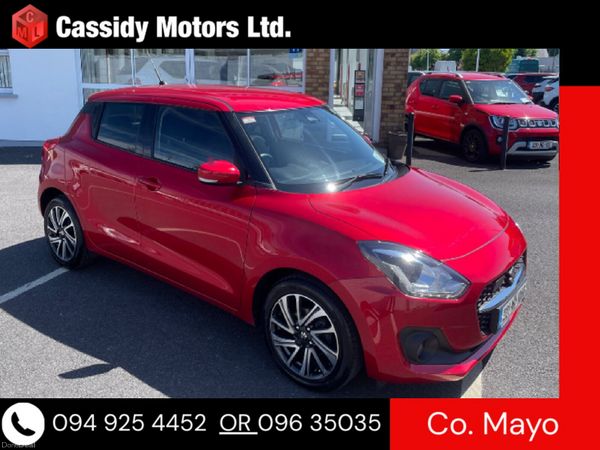 Suzuki Swift Hatchback, Petrol Hybrid, 2022, Red