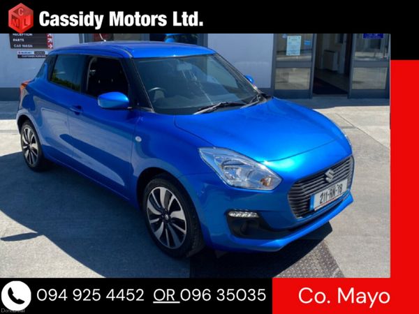 Suzuki Swift Hatchback, Petrol Hybrid, 2021, Blue