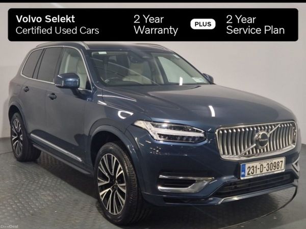 Volvo XC90 SUV, Petrol Plug-in Hybrid, 2023, Blue