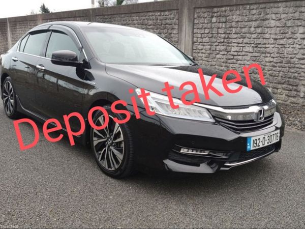 Honda Accord Saloon, Petrol Hybrid, 2019, Black