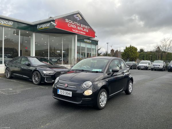 Fiat 500 Hatchback, Petrol, 2017, Black