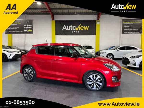 Suzuki Swift Hatchback, Petrol Hybrid, 2017, Red