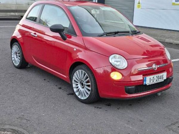 Fiat 500 Hatchback, Petrol, 2011, Red