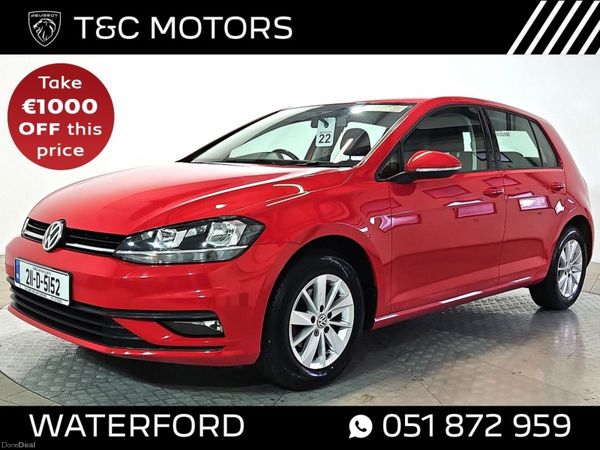 Volkswagen Golf Hatchback, Petrol, 2021, Red