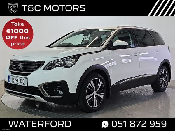 Peugeot 5008 MPV, Diesel, 2019, White
