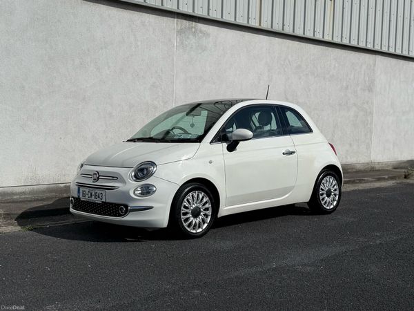 Fiat 500 Hatchback, Petrol, 2016, White