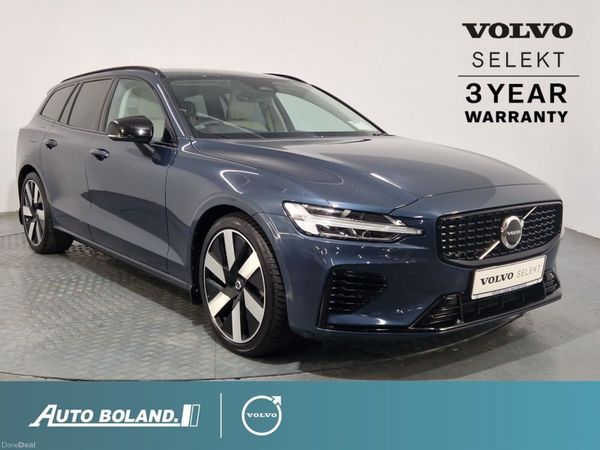 Volvo V60 Estate, Petrol Plug-in Hybrid, 2024, Blue