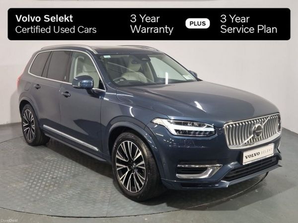 Volvo XC90 SUV, Petrol Plug-in Hybrid, 2024, Blue