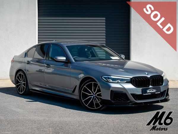 BMW 5-Series Saloon, Petrol Plug-in Hybrid, 2021, Blue