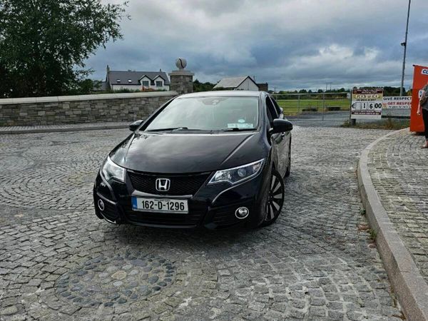 Honda Civic Hatchback, Petrol, 2016, Black