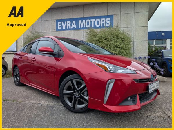 Toyota Prius Saloon, Petrol Hybrid, 2020, Red
