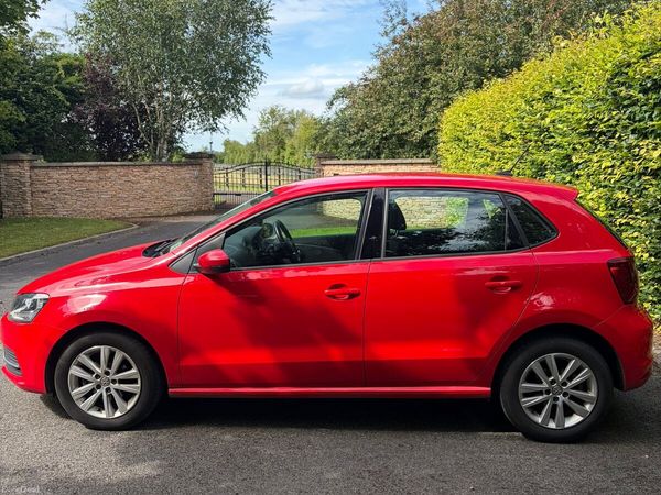 Volkswagen Polo Hatchback, Petrol, 2016, Red