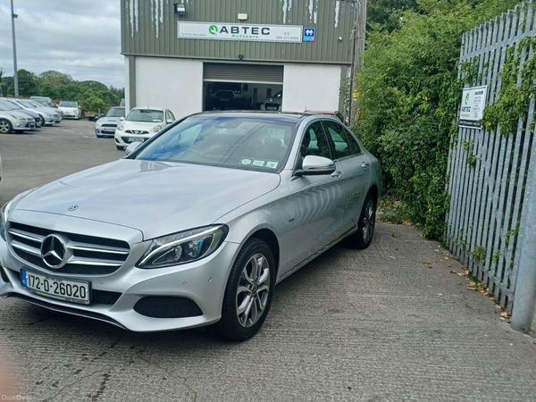 Mercedes-Benz C-Class Saloon, Petrol Plug-in Hybrid, 2017, Silver