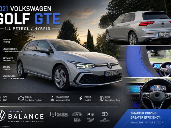 Volkswagen Golf Hatchback, Petrol Plug-in Hybrid, 2021, Silver