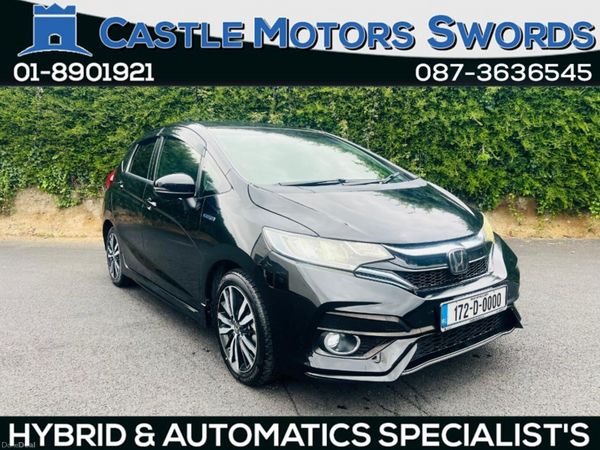 Honda Fit Hatchback, Petrol Hybrid, 2017, Black