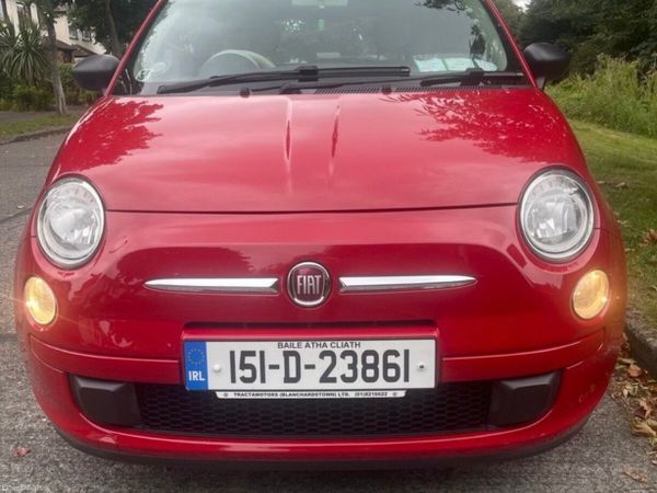 Fiat 500 Hatchback, Petrol, 2015, Red