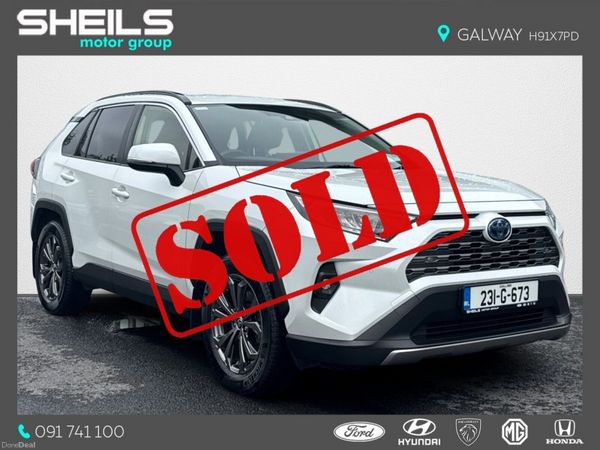 Toyota RAV4 SUV, Petrol Hybrid, 2023, White
