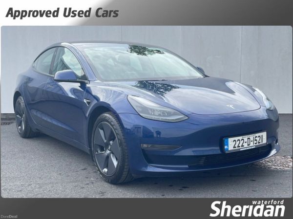 Tesla Model 3 Saloon, Electric, 2022, Blue