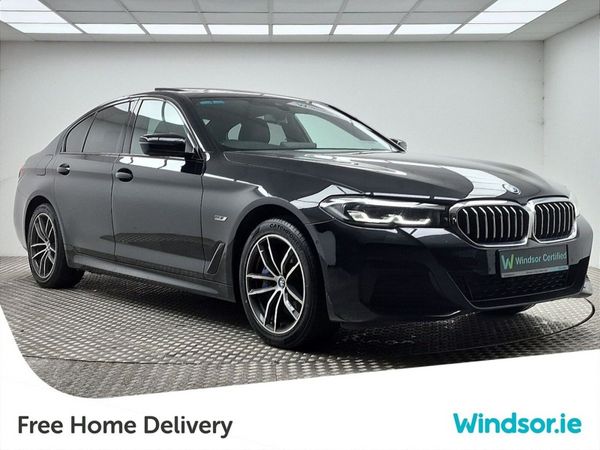 BMW 5-Series Saloon, Petrol Plug-in Hybrid, 2023, Black