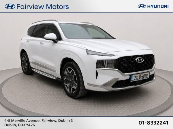 Hyundai Santa Fe SUV, Petrol Plug-in Hybrid, 2022, White