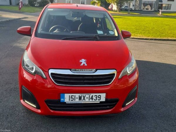 Peugeot 108 Hatchback, Petrol, 2015, Red