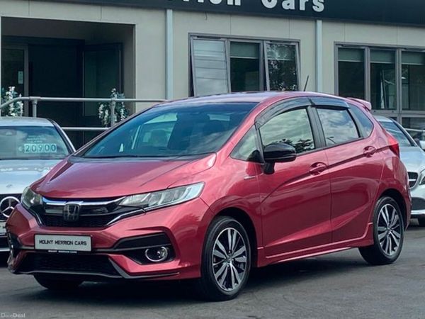 Honda Fit Hatchback, Petrol Hybrid, 2019, Red