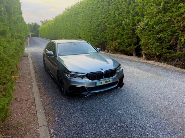 BMW 5-Series Saloon, Petrol Plug-in Hybrid, 2017, Blue