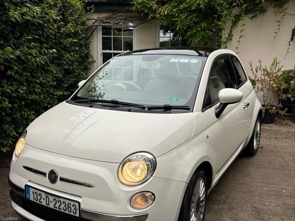 Fiat 500 Hatchback, Petrol, 2013, White