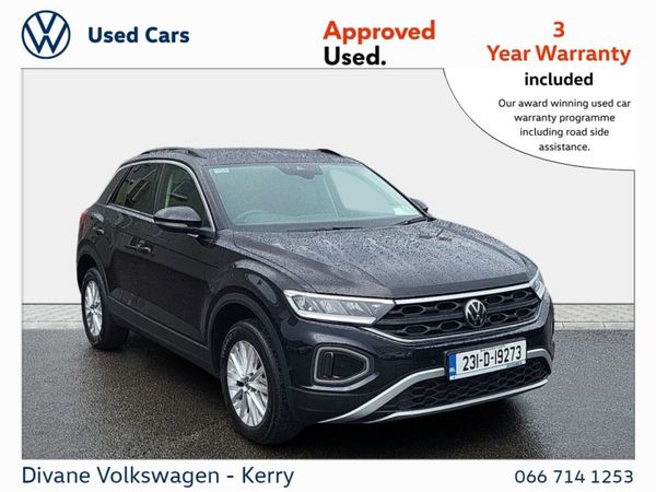 Volkswagen T-Roc SUV, Petrol, 2023, Black