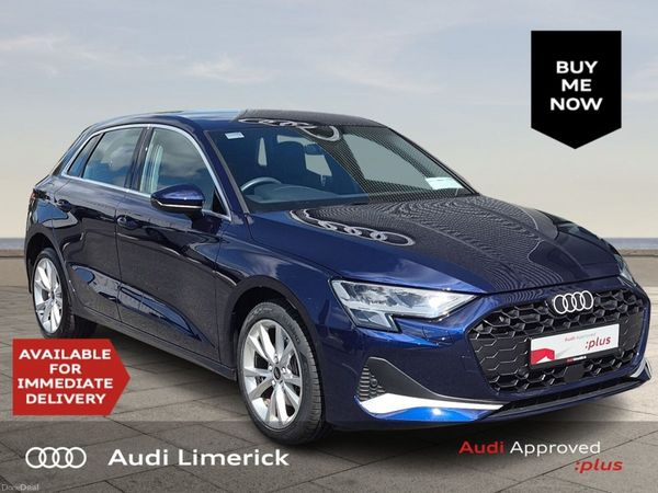 Audi A3 Hatchback, Petrol Plug-in Hybrid, 2025, Blue