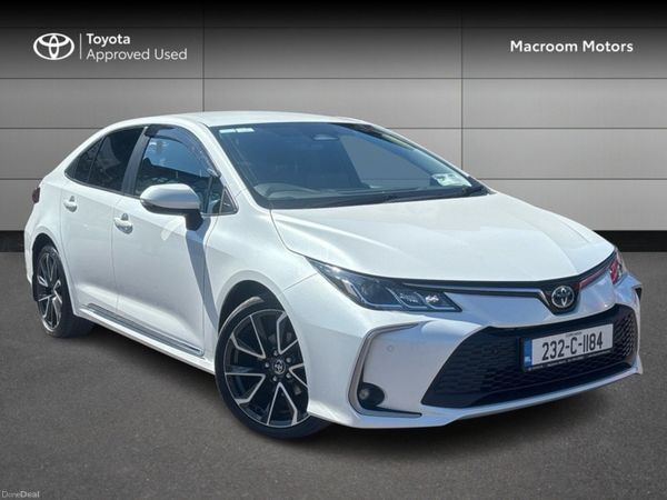 Toyota Corolla Saloon, Petrol Hybrid, 2023, White