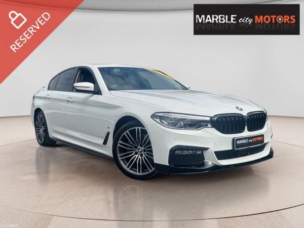 BMW 5-Series Saloon, Petrol Plug-in Hybrid, 2019, White