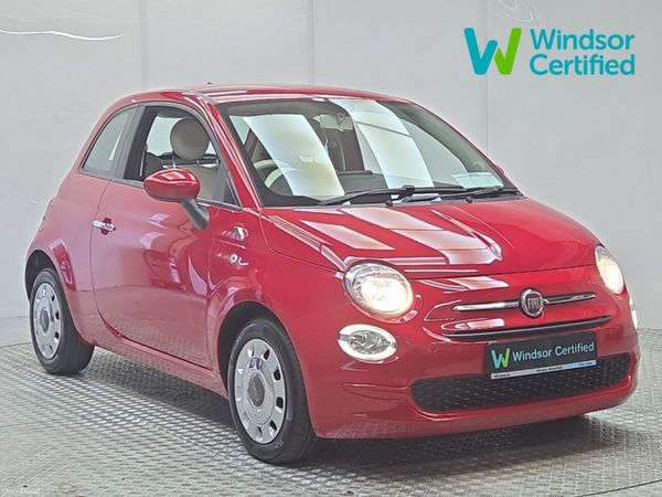 Fiat 500 Hatchback, Petrol, 2019, Red