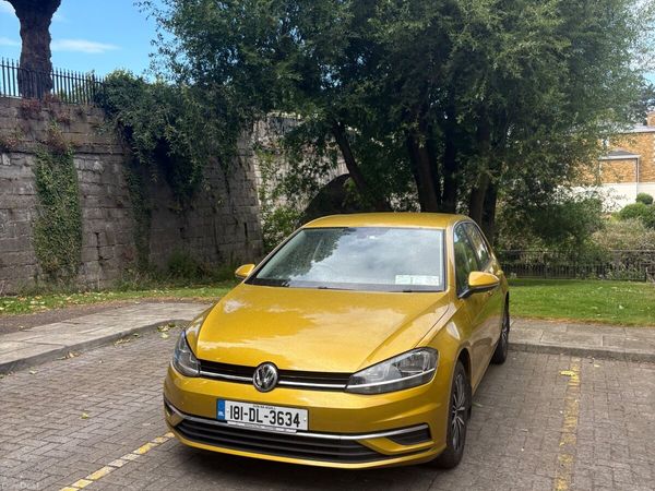 Volkswagen Golf Hatchback, Petrol, 2018, Yellow