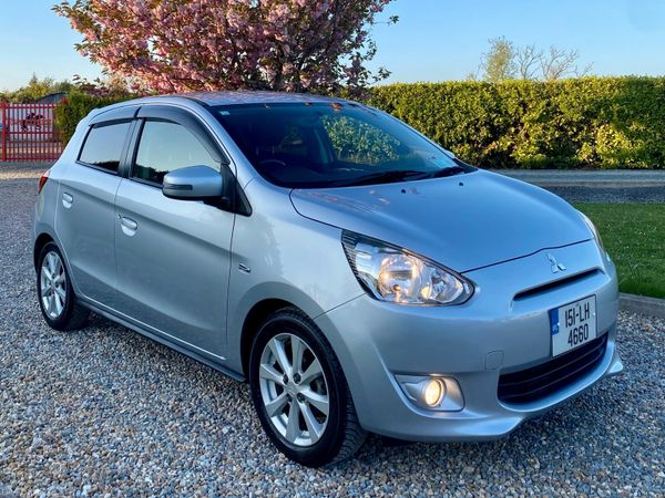 Mitsubishi Mirage Hatchback, Petrol, 2015, Silver