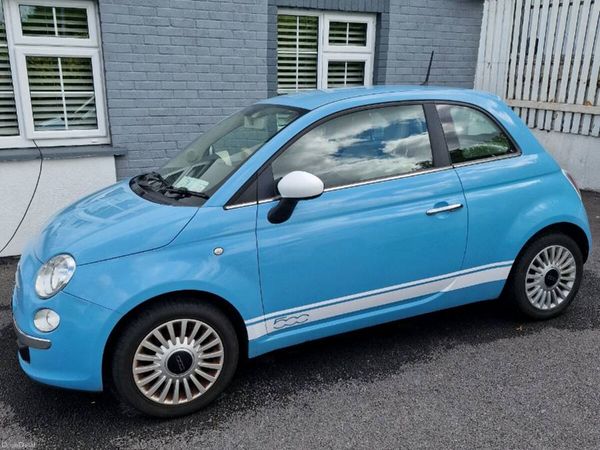 Fiat 500 Hatchback, Petrol, 2013, Blue