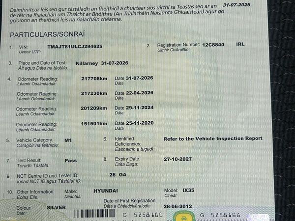 Hyundai ix35 SUV, Diesel, 2012, Silver